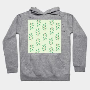 Leafy Green Pattern Hoodie